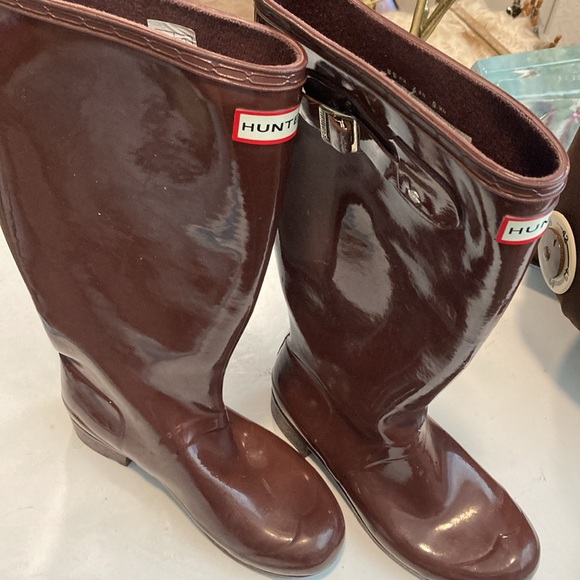 Hunter Shoes - Hunter Brown Boots Great Condition